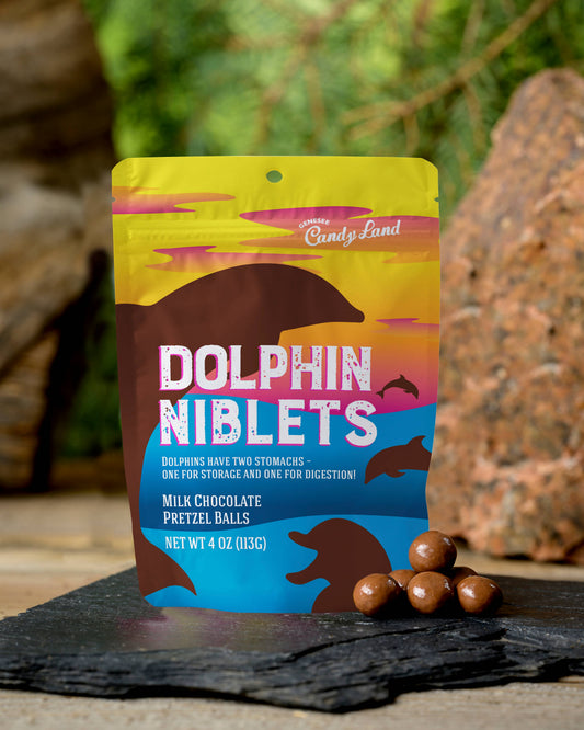 Dolphin Niblets (milk chocolate pretzel balls)