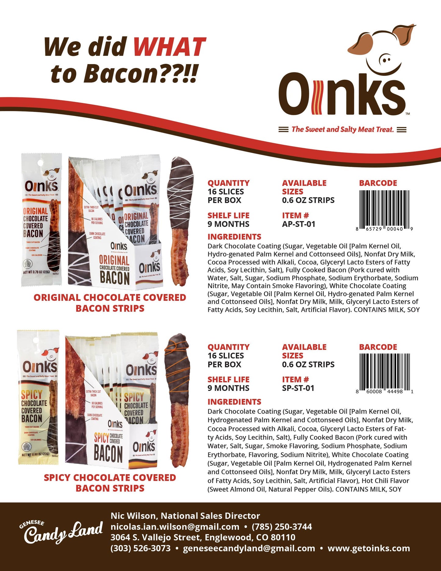 Spicy Chocolate Covered Bacon