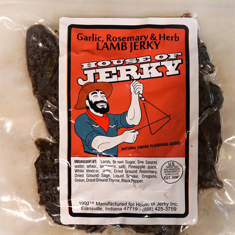 Garlic Rosemary Lamb Jerky